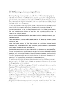 20240131 Les changements surprenants pour la Franceのサムネイル